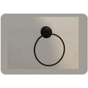 Resim Taç Havluluk Yuvarlak Mat Siyah Kod 217/Sm Siyah 