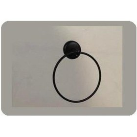 Resim Taç Havluluk Yuvarlak Mat Siyah Kod 217/Sm Siyah 