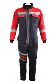 Resim Ysf WorkWear İş Market Su Iticili Rüzgar Geçirmez Elyaf Takviyeli Lacivert Soğuk Hava Motorcu Tulumu 