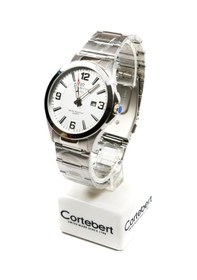 Resim Cortebert Kristal Cam Erkek Kol Saati Gümüş 