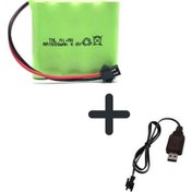 Resim Tnl 4.8v 1800mah Oyuncak Araba Pili + Usb Şarj Cihazı. 