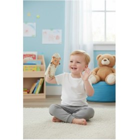 Resim Toys2you Büyük Boy Keçe El Kuklası - Koyun Açık Kahverengi - Bej 