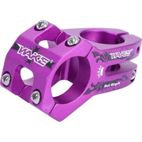 Resim Wake Alüminyum Mor 31.8 45MM Kısa Gidon Boğazı 
