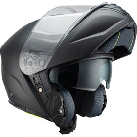 Resim Sway SW-917 ÇENE AÇILIR GÜNEŞ VİZÖRLÜ SOLİD MAT BLACK 