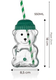 Resim Sweet Bear - Pipetli Bardak, 500ml 