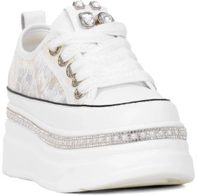Resim Guja 25Y423-3 Kadın Taşlı Yürüyüş Ayakkabısı Beyaz 