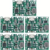 Resim Sunshine011 Micro-usb Tp4056 Şarj Ve Deşarj Güç Modülü 5 Adet Dıy Seti 
