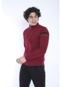 Resim Erkek Spor, 4 Cepli, Dik Yaka, 4 Mevsim, Süper 2 İplik Bordo Eşof Bordo 