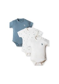 Resim U.s. Polo Assn. Erkek Bebek Beyaz Badi Zıbın 5274-49926 Beyaz 