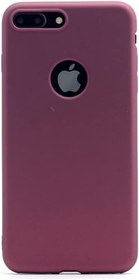 Resim GPACK iPhone 8 Plus ile uyumlu Kılıf Premier Silikon, Mürdüm 