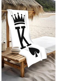 Resim Dijital Baskı Plaj Deniz Havlusu King Desenli Peştamal Hvl0100 Renkli 