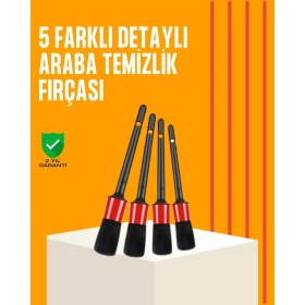 Resim Eco Lounge Araba Temizliği Için 5 Parça Fırça Takımı 