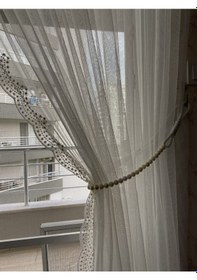 Resim Sahara Home Dan İnci Fon Bağlama 2 Adet 