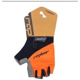 Resim Raptor Bisiklet Eldiveni Turuncu Beden M 
