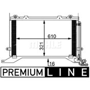 Resim KNECHT AC248000P Klima Radyatörü (610×321×16) W210 S210 E 250 E 270 Cdı E 320 Cdı Om 605.962 (Eno:8Fc351038501) 