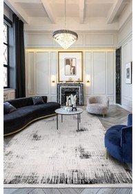 Resim Youdayhomecollection Arya-beyaz/gri - Salon,oturma Odası,koridor-robot Süpürgeye Uyumlu-kolay Temizlenebilir - 120x400 Çok Renkli 