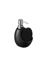 Resim Sıvı Sabunluk Siyah Süngerlik Bölmeli 460ml Sabunluk Siyah 