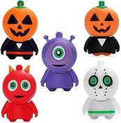 Resim BORLTER CLAMP 16 GB USB Stick 5'li Paket Cadılar Bayramı Desenli, Memory Stick Kalem Sürücüsü, Aile ve Arkadaşları 
