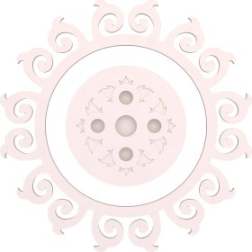 Resim Motifpiyer Tavan Spot Göbek Motifli Yuvarlak-01-15-Dış Çıtalı 