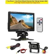 Resim 7 Inç Ekran + Dış Ortam Büyük Kamera Geri Görüş Kamera Seti (Tüm Ağır Vasıta Araçlar Için Uygundur) 