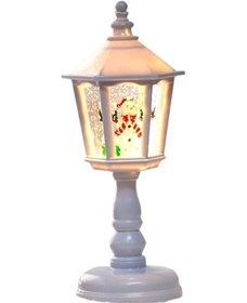 Resim Aubyhe Santa Claus Şekilli Led Feneri - Noel Dekorasyonu, Ev Aydınlatma, Pil İle Çalışır Pil Dahil Değil Beyaz 