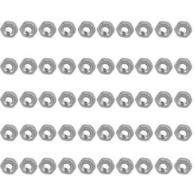 Resim Jeemson A2-70 Paslanmaz Çelik M2 Yıldız Somun Seti, Endüstriyel Makinalar İçin Dayanıklı 50 Adet 