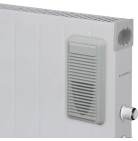 Resim Luxell 2500W Konveksiyonel Fanlı Isıtıcı – Termostatlı, Devrilme Emniyetli, Kapalı ve Açık Alan Kullanımına Uygun, Beyaz 