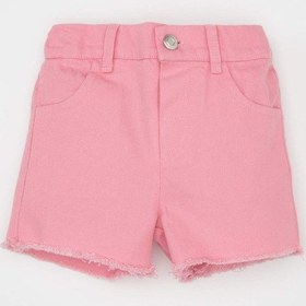 Resim Defacto Kız Bebek Gabardin Şort B9862A524SMPN167 Pembe 