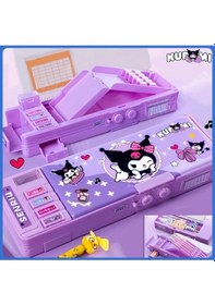 Resim Sanrio Kuromi Çok Fonksiyonlu Şifreli Kalem Kutusu Mor Kuromi Kalemlik Sanrio Kore Tarzı Mor 