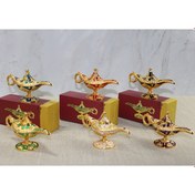 Resim Mineli Metal Alaaddin Lambası Model 4 
