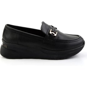 Resim Siyah Kadın Loafer Ayakkabı K01179769709 