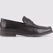 Resim Erkek Hakiki Deri Kauçuk Tabanlı Siyah Günlük Ayakkabı Siyah 