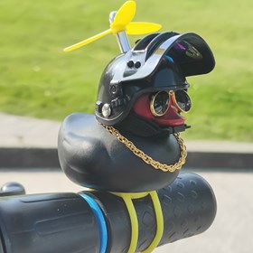 Resim 1 adet Cool Duck Araba Kolu Aksesuarı, Bambu Yusufçuk Tasarımı, Sentetik Kauçuk, Çoğu Motosiklet/Bisiklet, Her Arazi Aracı Uyumlu 