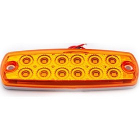 Resim Ahmet Otomotiv 12 Ledli Dekoratif Led Lamba 12volt-24volt Sarı Renk 