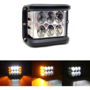 Resim 3EGROUP Off Road Led Projektor Calisma Sis Lambasi Beyaz 3 Modlu Turuncu Flashli 12 Ledli Onp0525 