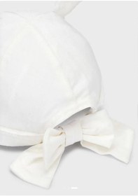 Resim Kız Bebek Beyaz Şapka 10417-059 Beyaz 
