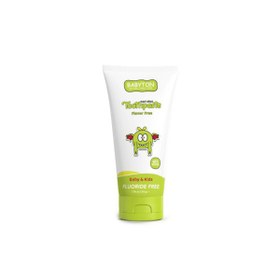 Resim Babyton Bebekler ve Çocuklar İçin Doğal Diş Macunu Aromasız 50g 