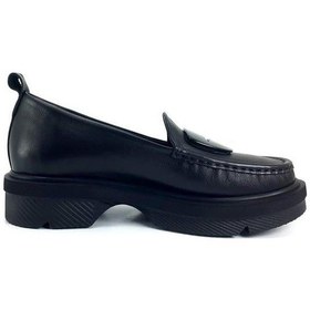 Resim Mammamia 850 Hakiki Deri Günlük Kadın Ayakkabı-siyah Siyah 