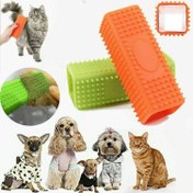 Resim Silikon Evcil Hayvan Tüy Temizleme Fırçası, Kedi ve Köpek Saç Dökülmesi İçin Tarak, Masajlı Bakım Aracı, Pet Grooming Seti 