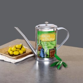 Resim Sarkap Home 500 ml Paslanmaz Çelik Yağdanlık Yeşil 