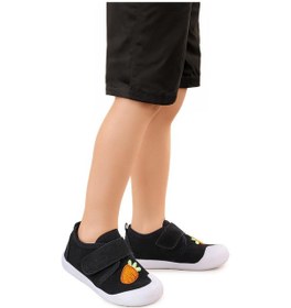 Resim Kiko Kids Strawberry Cırtlı Kız Bebek İlk Adım Panduf Ayakkabı Siyah 