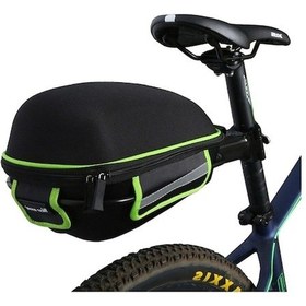 Resim Rogfer Batı Bisiklet Bisiklet Rafı Dağ Yol Bisikleti Büyük Kapasiteli Çanta Sürme Rafı Yağmur Kapaklı Sert Kabuk Kuyruk Çantası Yeşil Yeşil Yeşil 