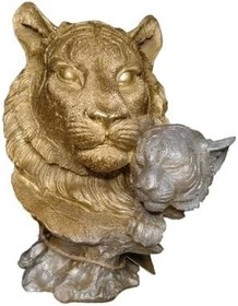 Resim Kaplan temalı heykel - salon aksesuarlarınızda eşsiz bir hava yaratır - Mükemel orijinal tasarım 