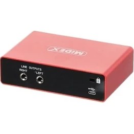 Resim MWX Teknoloji GLX-700RD Üst Segment USB Stüdyo Ses Kartı 2 Giriş 2 Çıkış 24BIT/192KHZ 