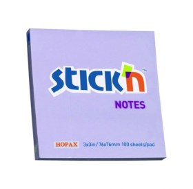 Resim Stickn 76x76mm Yapışkanlı Not Kağıdı Pastel Lila 100 Yaprak 12 Paket 21403 