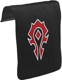 Resim World Warcraft - Logo Unisex Siyah Tak-Çıkar Postacı Çanta Kapağı CK-267 