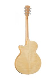 Resim Cort Sfx-fmnat Elektro Akustik Gitar - Naturel Profesyonel İnce Kasa Sfx Body Tasarımı, Alevli Akçaağaç Flame Maple Arka Ve Yanlar, Gelişmiş Preamp Sistemi 