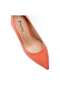 Resim Deery Nar Çiçeği Rengi Kadın Stiletto Turuncu 