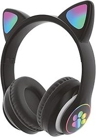 Resim Sunix Wireless 5.0 Stereo Kedi Kulak Üstü Bluetooth Kulaklık Siyah 