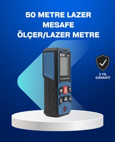 Resim PAZAR DÜNYASI Profesyonel Lazer Metre Hassas Ölçüm ve Dijital Ekran - Lisinya 